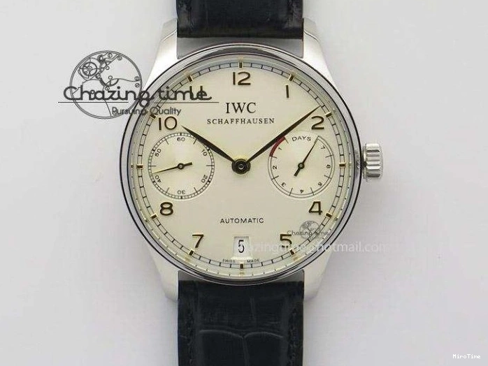 MIROTIME 0227 Seasonal Portuguese Tourbillon IW5463 SS ZF Best Edition Blue Dial on Black Leather Strap 7171